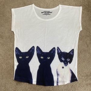 Super cute three cat t-shirt shirt